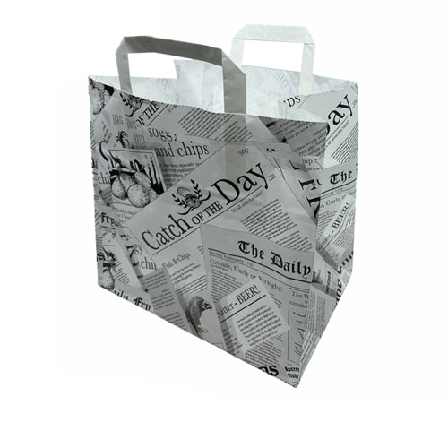 Papieren tas 26 x 17 x 25cm 