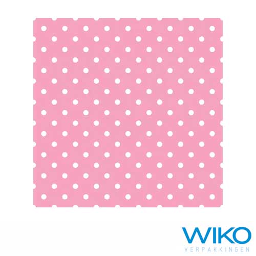 Kadopapier dots roze