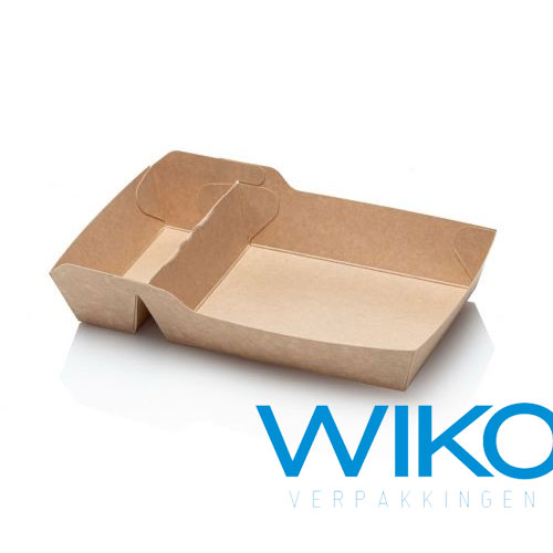 Kraft snackbakje A 20+1 -BRUIN- PREMIUM