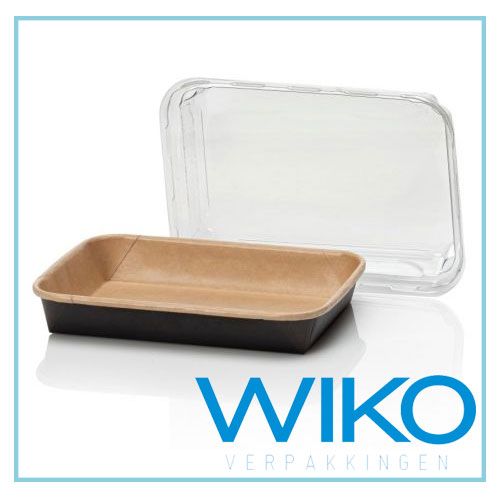 Kraft container Bruin/Zwart 500cc 