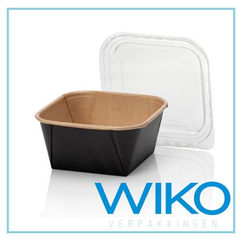 Kraft container VK Bruin/Zwart 650cc 