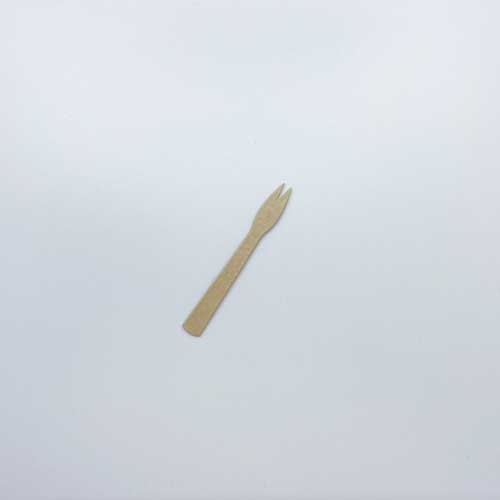 Frietvork papier [P2P] 90mm, BRUIN