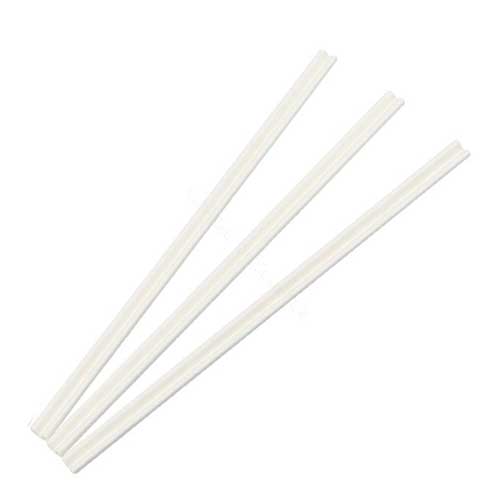 Papieren roerstaafje 14cm WIT