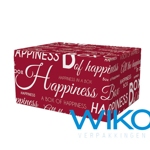 Feestdoos Happiness Rood A-140