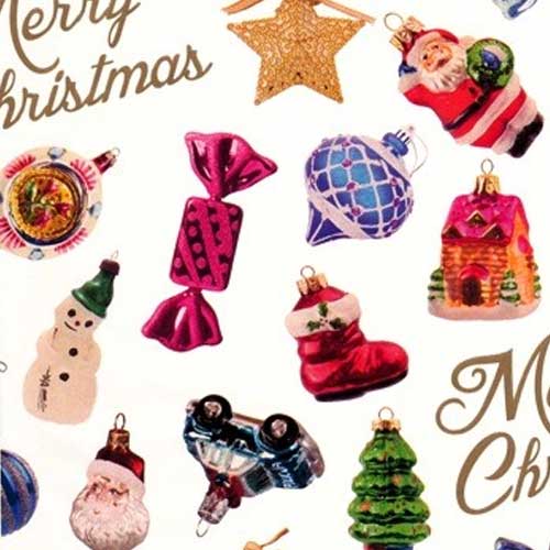 Cadeaupapier 30cm Kerst Glossy 6061