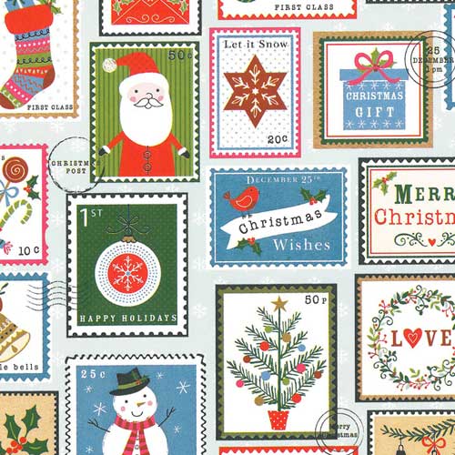 Cadeaupapier 30cm Kerst Silver 90163