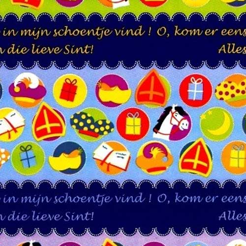 Cadeaupapier 30cm Sint Glossy  6014