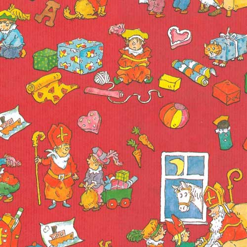 Cadeaupapier 30cm Sint  Bronze 017