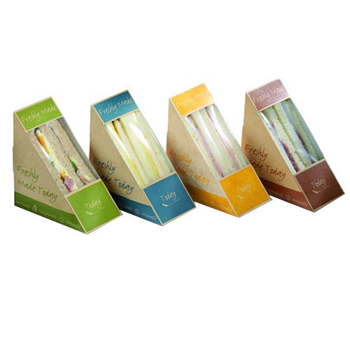 Sandwichbox karton, GROEN 