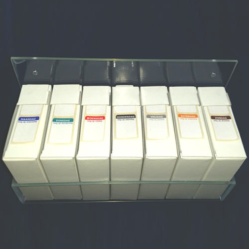 Daglabel etiketten met dispenser 