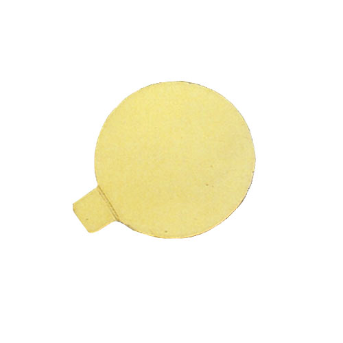 Goudkarton met grip, rond 90 mm