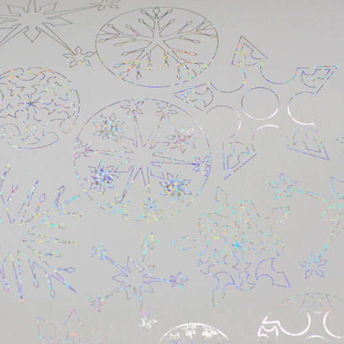 Cadeaupapier 30cm Kerst Platina K214