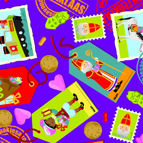 Cadeaupapier 30cm Sint Gold 90007