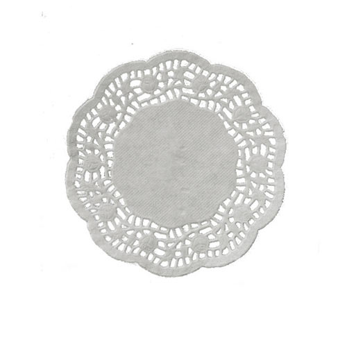 Papieren randjes Ø 114mm, wit