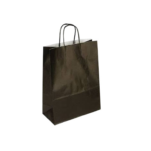 Papieren draagtas 22 x 10 x 31 cm, zwart