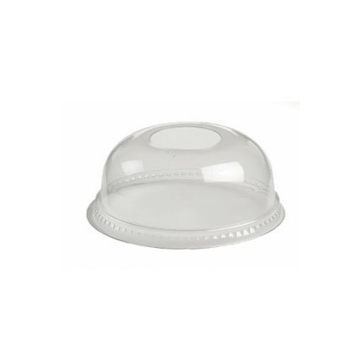 R-PET deksel Ø 95mm dome met gat