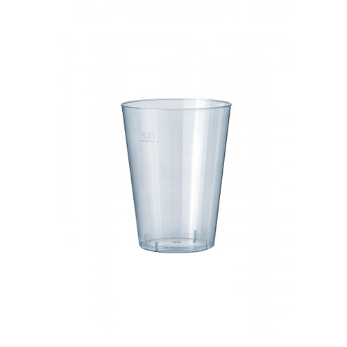 Plastic limonadeglas laag