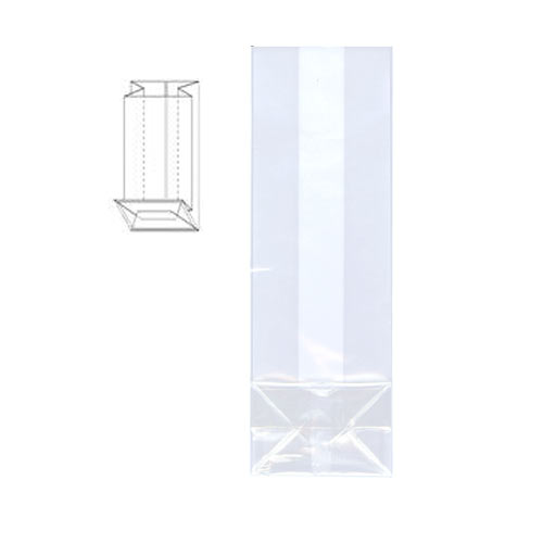 PP blokbodemzak 65 + 45 x 200 mm